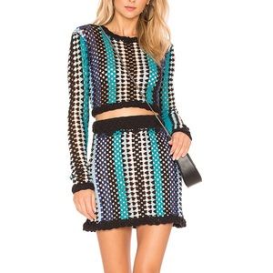 NEW NBD crochet mini skirt